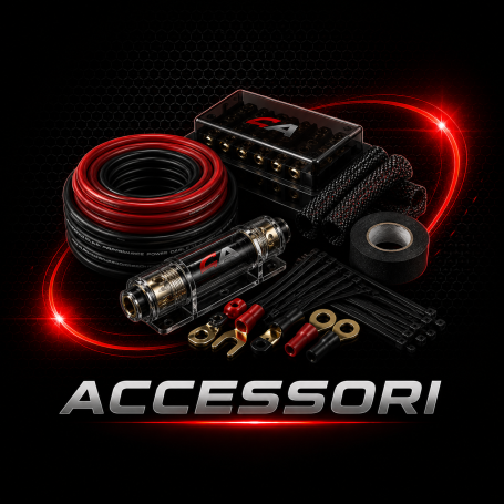 Accessori Car Audio Accessori Car Audio - Kit cavi, fusibili, distributori e componenti installazione